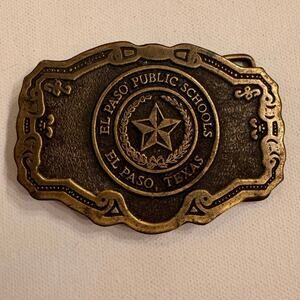 El Paso Public Schools El Paso, TX Bras Belt Buckle 3.5x2.5"